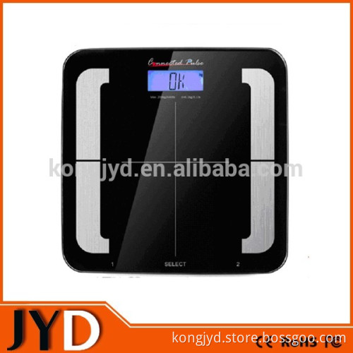 JYD-EBK10 New Tempered Glass Platform And Stainless Steel Accents Precision Digital Body Fat Scales For Promotion